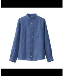 無印良品 | フレンチリネンスタンドカラーシャツ　¥2691(シャツ/ブラウス)