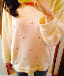 ビジューゆるニット(ニット/セーター)