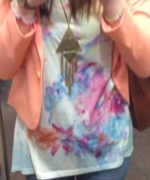 水彩柄Ｔシャツ(Tシャツ/カットソー)