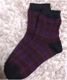 tutuanna | 紫なのか赤なのかグレーなのか。 (ソックス/靴下)