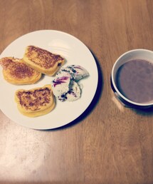 ＊ | リラックマ型フレンチトースト(カトラリー)
