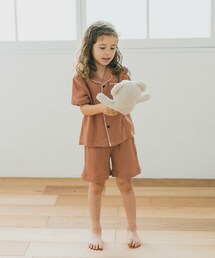 FLAG by ALEXIA STAM | 【riziere リジェール】3WAYダブルガーゼ半袖リラックスルームウェア(ルームウェア/パジャマ)