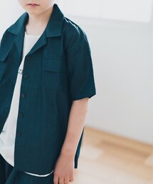 【riziere リジェール】デニムフレンチワークシャツ(シャツ/ブラウス)