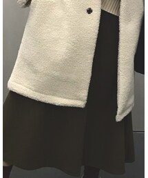 UNIQLO | JW ANDERSON ボアフリースノーカラーコート(ノーカラーコート)