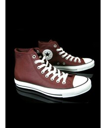 CONVERSE | converse 皮革高筒 荔枝皮 酒紅 綱印(その他シューズ)