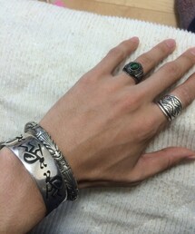 Indian Jewelry | ナバホバングル・ナバホリング・1980'sカレッジリング・クッシュマンバングル(バングル/リストバンド)