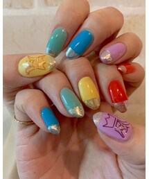嵐ネイル💛❤️💚💙💜 | その他