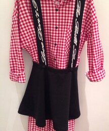 サスペンダー付スカート(スカート)