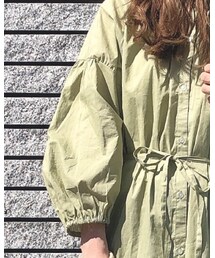 GU | バンドカラーギャザーワンピース(ワンピース)