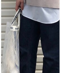 GU | テーパードアンクルジーンズ (デニムパンツ)