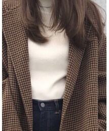 GU | リブタートルネックセーター(ニット/セーター)