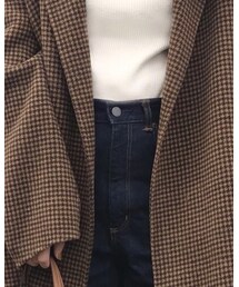 GU | ハイウエストストレートジーンズ(デニムパンツ)