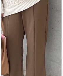 GU | カットソーカラーフレアスラックス(スラックス)