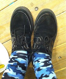 麂皮厚底鞋(シューケア用品)