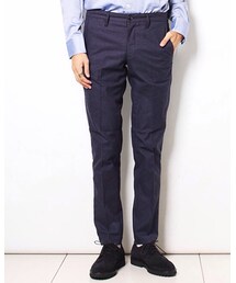 lideal | よく見るとチェック。伸びるのでノンストレス(スラックス)