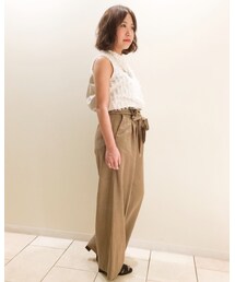 すらっと見えるワイドパンツ | トップス