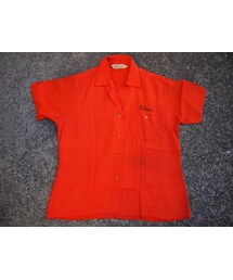 50's～Lueen S/S Gabar Bowling Shirts/刺繍(シャツ/ブラウス)