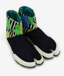 SOU･SOU | 貼付棟梁地下足袋／布芝空薔薇×さしこ インディゴ(その他シューズ)