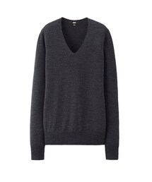UNIQLO | エクストラファインメリノＶネックセーター(ニット/セーター)