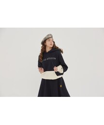 ROMANTIC CROWN | 10th Lively Wide Hoodie_Navy(その他トップス)