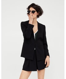 ZARA | ノーカラージャケット