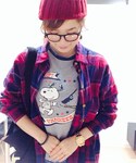 SNOOPY(スヌーピー)の「トップス(Tシャツ/カットソー)」