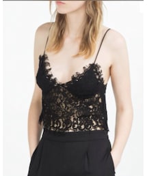 ZARA | ギュピールレーストップス(キャミソール)