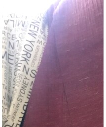 英字柄の腰紐をタスキ掛け | 和装小物