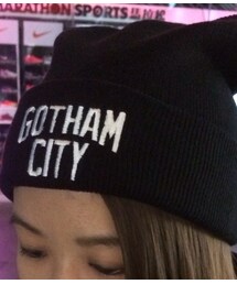 B-SIDE | BATMAN 75th Anni. - GOTHAM CITY(ニットキャップ/ビーニー)