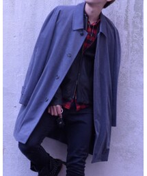 古着 | ベロアステンカラーコート(ステンカラーコート)