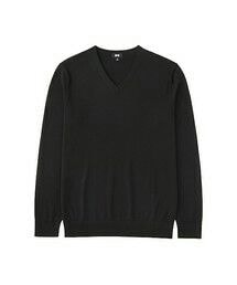UNIQLO | MEN エクストラファインメリノVネックセーター（長袖）(ニット/セーター)