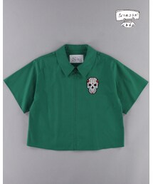 E hyphen world gallery | MANIA/スカル刺繍シャツ(シャツ/ブラウス)