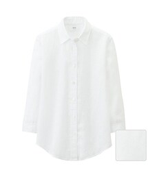 UNIQLO | プレミアムリネンシャツ（７分袖）
(シャツ/ブラウス)