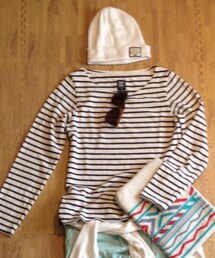 Design Tshirts Store graniph | ボーダーカットソー(Tシャツ/カットソー)