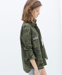 ZARA | ミリタリーシャツ(ミリタリージャケット)