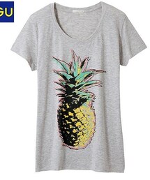 GU | パイナップルT(Tシャツ/カットソー)