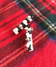 cheek party | ボーダーandスタッズピアス(ピアス（両耳用）)