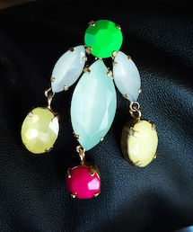 no brand | カラフルビジューピアス(ピアス（両耳用）)