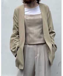 louren | ノーカラージャケット