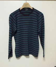 MARGARET HOWELL | ボーダーハイゲージニット(ニット/セーター)