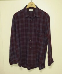 MARGARET HOWELL | コットンカシミアチェックシャツ(シャツ/ブラウス)