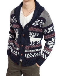 WESTSEA | カーディガン 鹿柄(ニット/セーター)