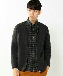 coen | キルティングジップクルーカーディガン(カーディガン/ボレロ)