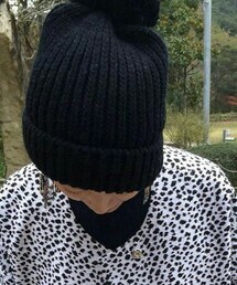 UNIQLO | ボンボンニット帽子(ニットキャップ/ビーニー)