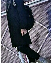 ksimple | 長版格紋襯衫(シャツ/ブラウス)