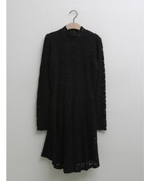 ブラックシャドーシースルーレースフェミニンワンピース(マタニティウェア/グッズ)