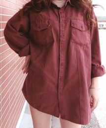 shopee | シャツワンピース