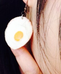 目玉焼きピアス(ピアス（両耳用）)