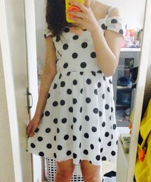 Grail | オフショルドットワンピース(ワンピース)