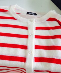 ボーダーカーディガン(カーディガン/ボレロ)